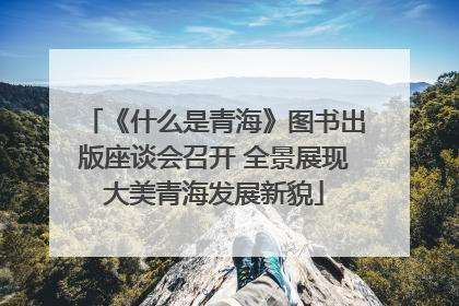 《什么是青海》图书出版座谈会召开 全景展现大美青海发展新貌