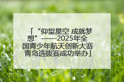 “仰望星空 成就梦想”——2025年全国青少年航天创新大赛青岛选拔赛成功举办