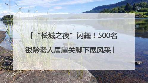 “长城之夜”闪耀！500名银龄老人居庸关脚下展风采