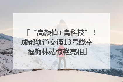 “高颜值+高科技”！成都轨道交通13号线幸福梅林站惊艳亮相