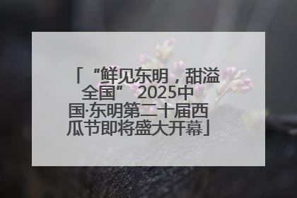 “鲜见东明，甜溢全国” 2025中国·东明第二十届西瓜节即将盛大开幕