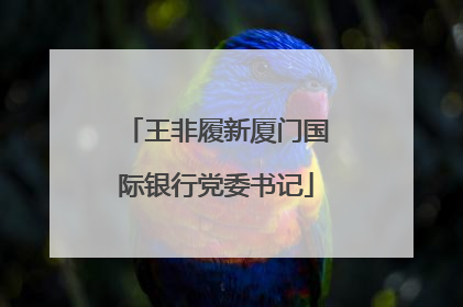 王非履新厦门国际银行党委书记