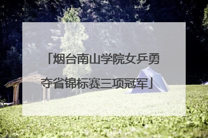 烟台南山学院女乒勇夺省锦标赛三项冠军