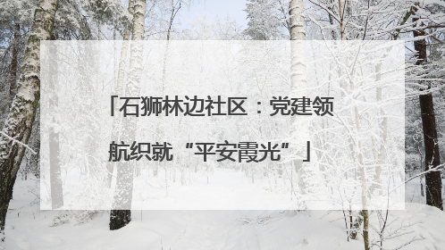 石狮林边社区：党建领航织就“平安霞光”