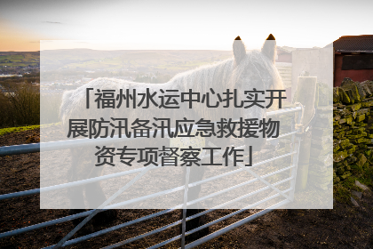 福州水运中心扎实开展防汛备汛应急救援物资专项督察工作