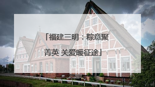 福建三明：粽意聚菁英 关爱暖征途