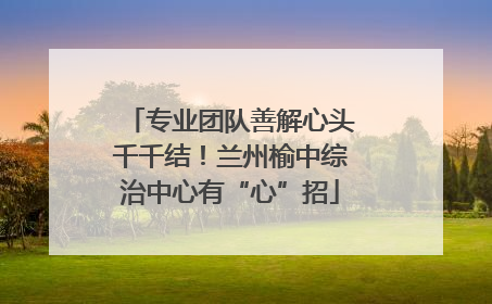专业团队善解心头千千结！兰州榆中综治中心有“心”招