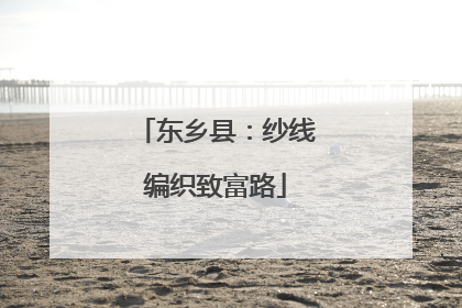 东乡县：纱线编织致富路