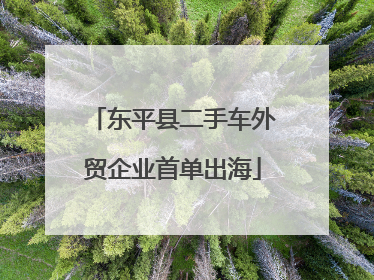 东平县二手车外贸企业首单出海