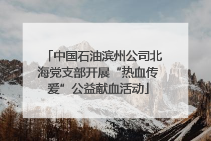 中国石油滨州公司北海党支部开展“热血传爱”公益献血活动