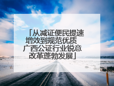 从减证便民提速增效到规范优质 广西公证行业锐意改革蓬勃发展