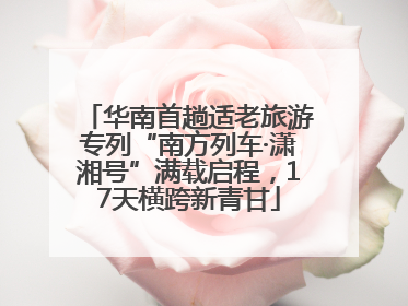 华南首趟适老旅游专列“南方列车·潇湘号”满载启程，17天横跨新青甘