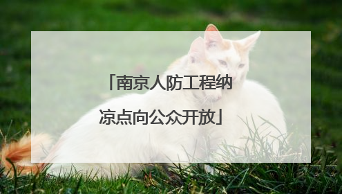南京人防工程纳凉点向公众开放