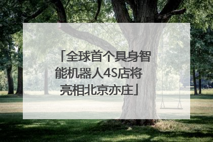 全球首个具身智能机器人4S店将亮相北京亦庄