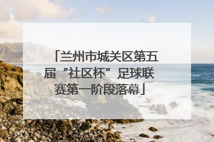 兰州市城关区第五届“社区杯”足球联赛第一阶段落幕