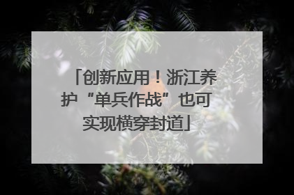 创新应用！浙江养护“单兵作战”也可实现横穿封道