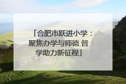 合肥市跃进小学：聚焦办学与师德 督学助力新征程
