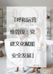 呼和运营维管段：党建文化赋能安全发展