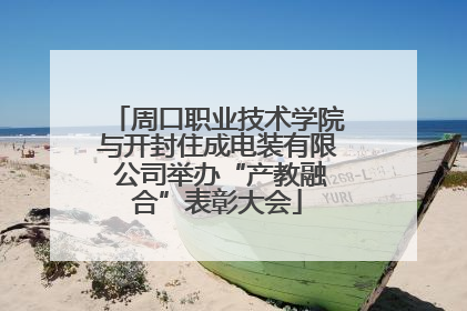 周口职业技术学院与开封住成电装有限 公司举办“产教融合”表彰大会