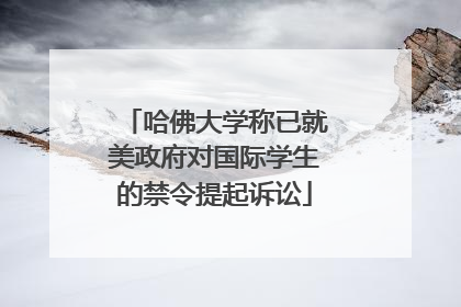 哈佛大学称已就美政府对国际学生的禁令提起诉讼