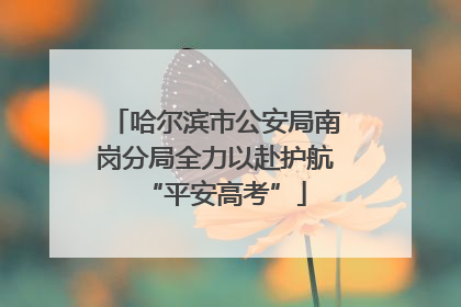 哈尔滨市公安局南岗分局全力以赴护航“平安高考”