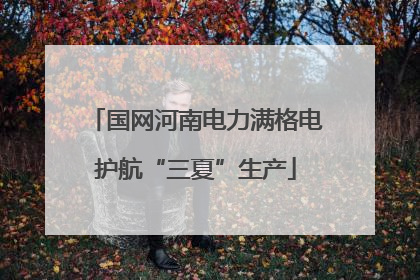 国网河南电力满格电护航“三夏”生产