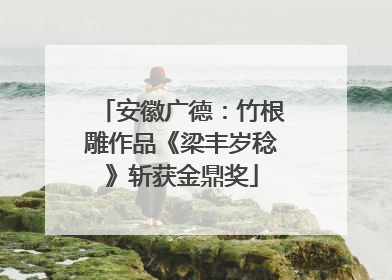 安徽广德：竹根雕作品《梁丰岁稔》斩获金鼎奖