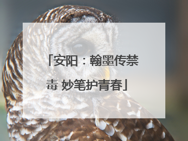 安阳：翰墨传禁毒 妙笔护青春