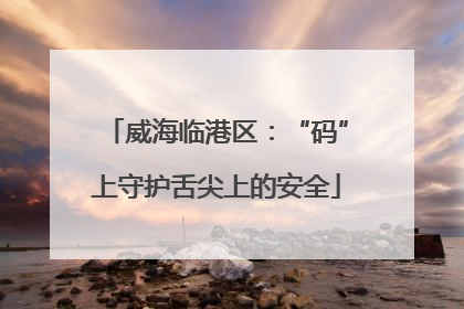 威海临港区：“码”上守护舌尖上的安全
