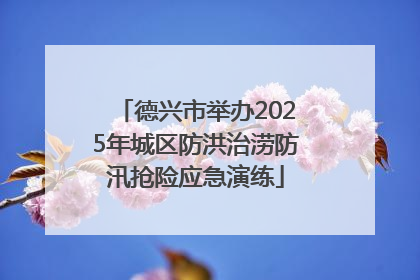 德兴市举办2025年城区防洪治涝防汛抢险应急演练