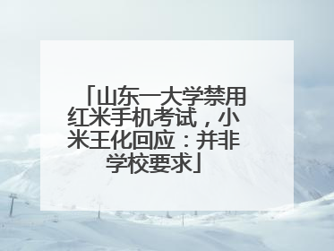 山东一大学禁用红米手机考试，小米王化回应：并非学校要求