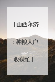 山西永济：种粮大户收获忙