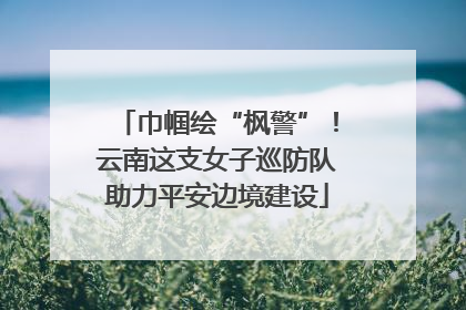 巾帼绘“枫警”！云南这支女子巡防队助力平安边境建设