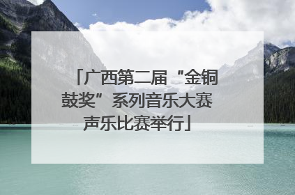广西第二届“金铜鼓奖”系列音乐大赛声乐比赛举行
