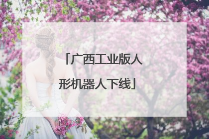 广西工业版人形机器人下线