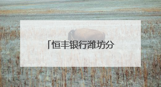恒丰银行潍坊分行：守护存款人合法权益，存款保险宣传在行动