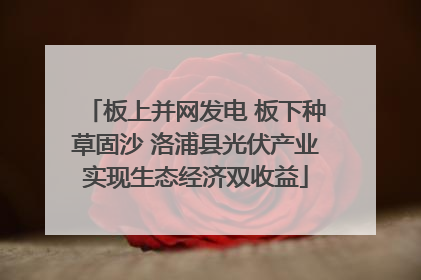 板上并网发电 板下种草固沙 洛浦县光伏产业实现生态经济双收益