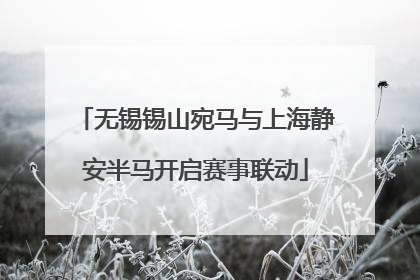 无锡锡山宛马与上海静安半马开启赛事联动