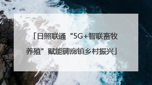 日照联通“5G+智联畜牧养殖”赋能碑廓镇乡村振兴