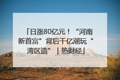 日涨80亿元！“河南新首富”背后千亿潮玩“湾区造”｜热财经