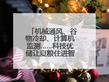 机械通风、谷物冷却、计算机监测……科技优储让夏粮住进智慧的“家”
