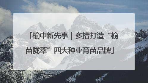 榆中新先事｜多措打造“榆苗陇萃”四大种业育苗品牌