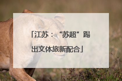 江苏：“苏超”踢出文体旅新配合