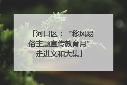 河口区：“移风易俗主题宣传教育月”走进义和大集