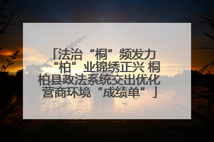 法治“桐”频发力 “柏”业锦绣正兴 桐柏县政法系统交出优化营商环境“成绩单”