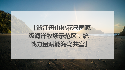浙江舟山桃花岛国家级海洋牧场示范区：统战力量赋能海岛共富