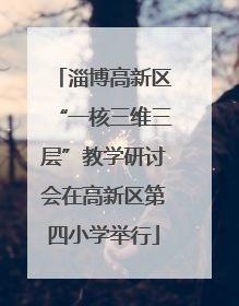 淄博高新区“一核三维三层”教学研讨会在高新区第四小学举行