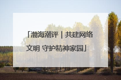 渤海潮评｜共建网络文明 守护精神家园