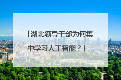湖北领导干部为何集中学习人工智能？