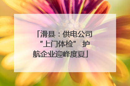 滑县：供电公司“上门体检” 护航企业迎峰度夏